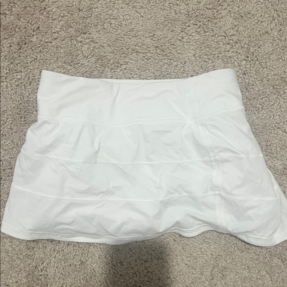 Lululemon Athletica White Pleated Skirt
